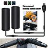 5V Motorcycle Handlebar Heated Pad Winter Heating Grip 3 Heat Waterproof Electric Handlebar Grip USB Heater Scooter