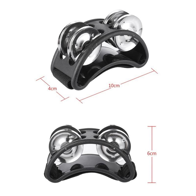 Elliptical Cajon Box Drum Companion Jingle Tambourine Percussion Instruments Accessory Hand Foot Davul Tambourine Drum