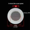 Silicone Rubber Washer for Shower Head 4-Inch Hose Seal Filter