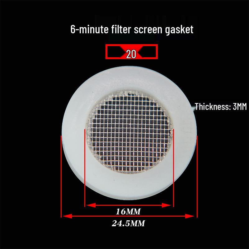Silicone Rubber Washer for Shower Head 4-Inch Hose Seal Filter