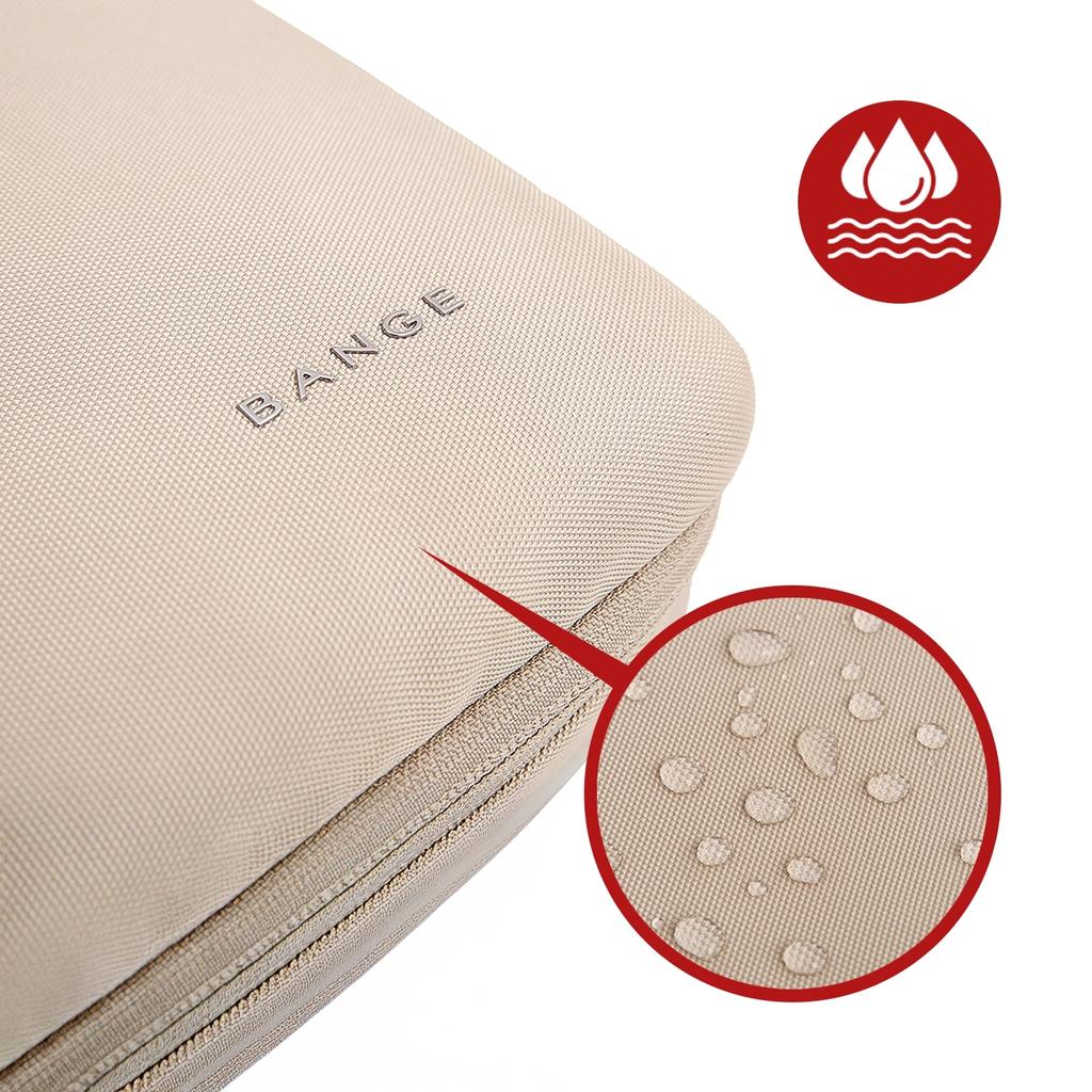 Torba Wodoodporna Bange Na Laptopa Do 15.6" - Pojemna I Wygodna, Odporna I Oddychająca, Miejska I Podróżna Do Pracy I Samolotu, Unisex - Beżowa