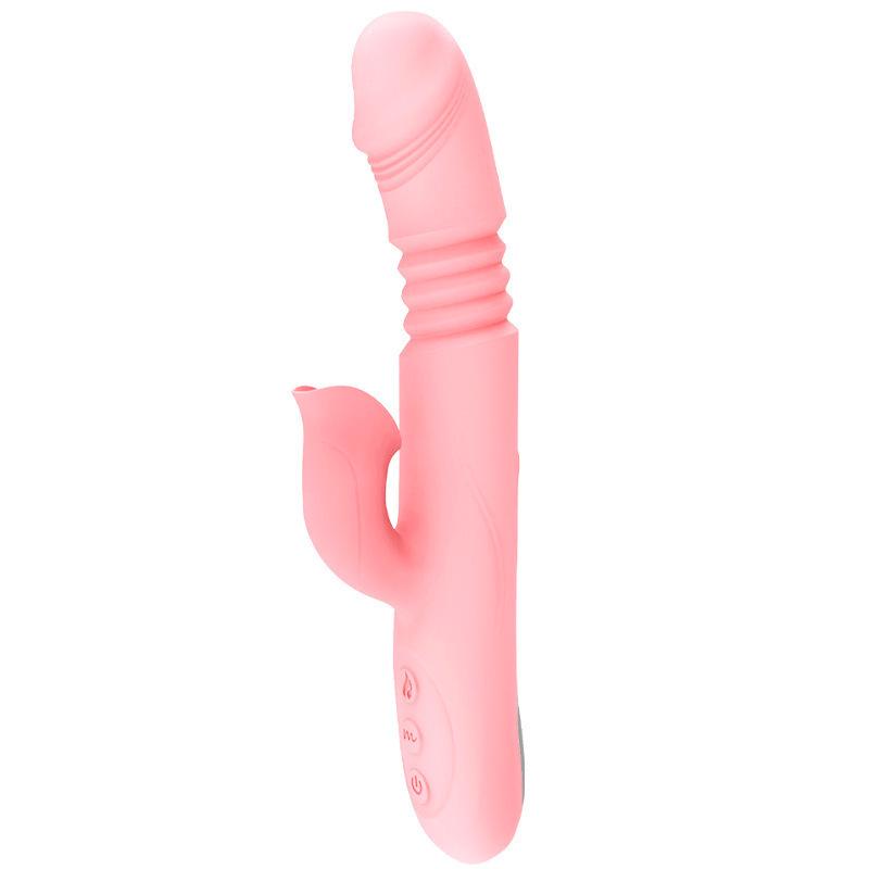 Fairy Wand Second-Gen Vibrating Telescopic Rod for Women - Tongue-Licking, Heating, Massage Adult Toy.