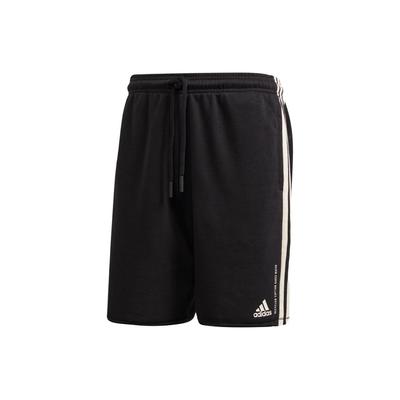 Three Stripe Drawstring Straight Leg Shorts Men Shorts Black FL4007