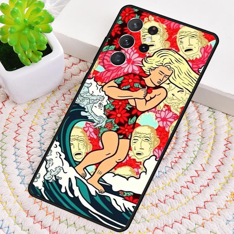 Japanese Surfers Silicone Phone Case For Samsung Galaxy note 10 pro S26 S25 S24 S23 S22 S21 Plus S25Ultra Capa Cover