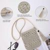 Straw Bag for Women, Summer Beach Straw Bag with Tassel, Weave Handmade Single Crossbody Bag with Zipper