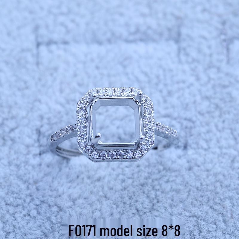 

Посеребренное регулируемое кольцо-снежинка с бриллиантами, женское модное Adjustable