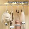 Stainless Steel Hat Hangers Featuring Non-Slip Round Rings Ideal for Organizing Hats, Socks, Scarves, And Underwear a Space-Efficient Storage Option