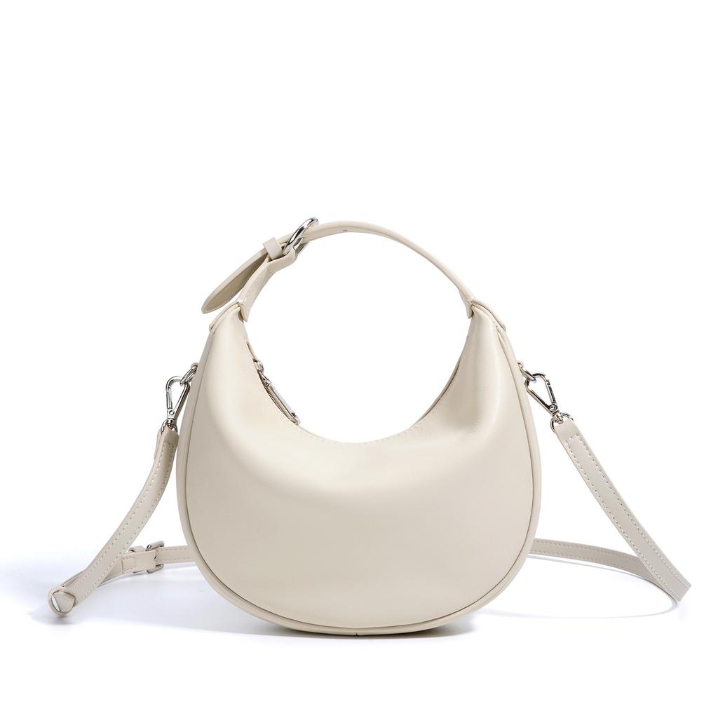 2026 new classic half-moon bag niche design Korean handbag commuter messenger bag women
