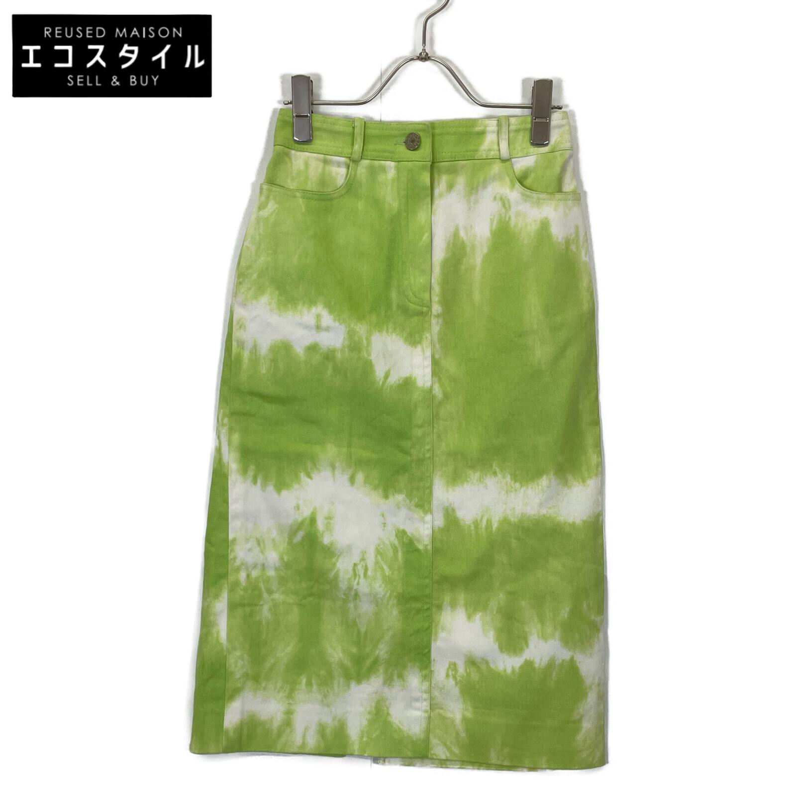 

CELINE Light green orange denim skirt skirt 34 Light greenUsed