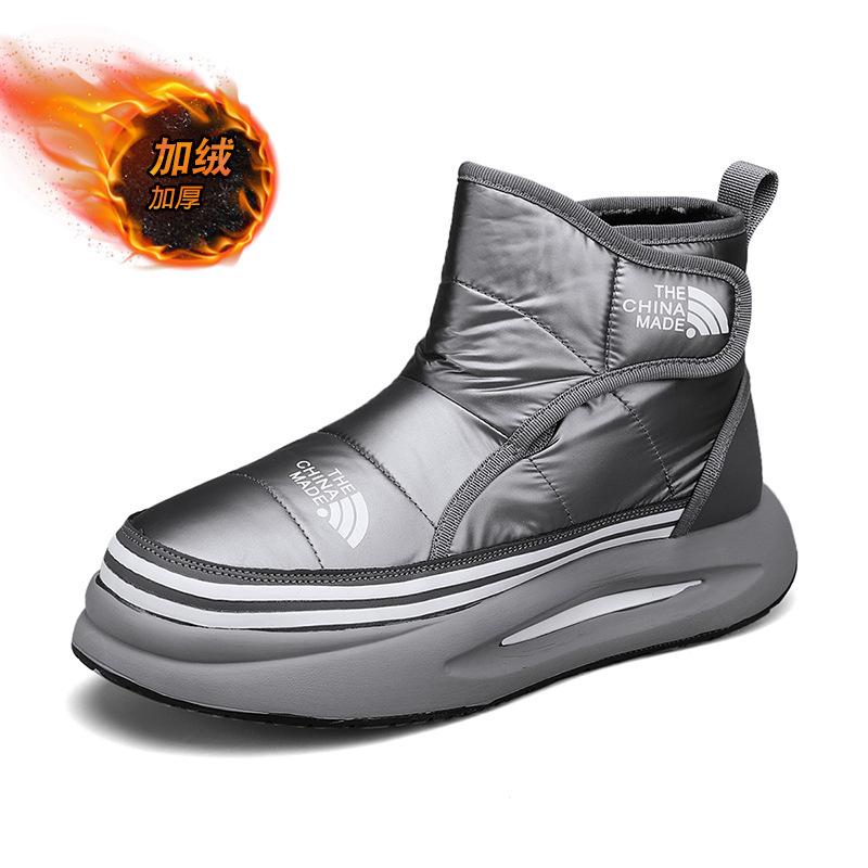 

Зимние пуховые толстые теплые пуховые тканевые хлопковые ботинки на толстой подошве для улицы мужские ботинки средней высоты мартин живые зимние ботинки мужские 44