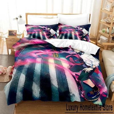 K Project Mikoto Suoh No Blood! No Bone! No Ash! Bedding Set Cartoon Anime Three-piece Set Adult Kid Bedroom Duvet Cover Sets