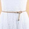 New 8 Colors Belt for Choose Casual Women Party Thin Pin Buckle Woven Braided Belt Waist Strap Waistband