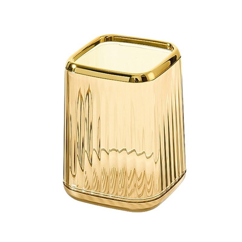 

Прозрачное ведро для хранения кистей для макияжа, бочка для хранения всякой всячины, настольный ящик для хранения