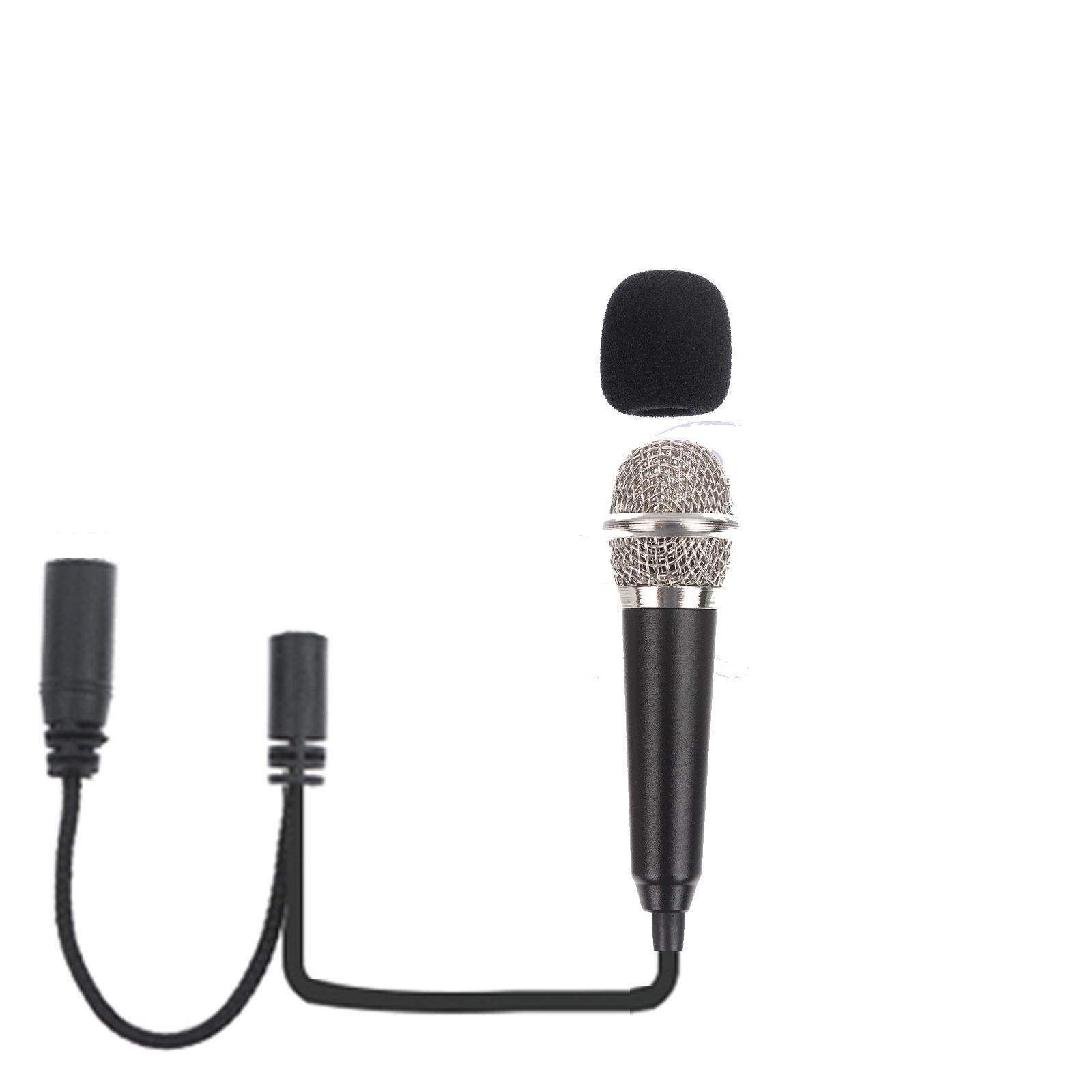 

Портативный 3,5 мм стерео студийный микрофон KTV караоке мини-микрофон для смартфона ноутбука ПК настольного портативного аудио Style-05