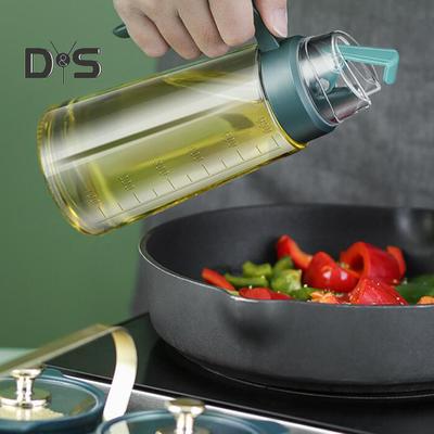 Ölflasche, kein Tropf, auslaufsicher, nachfüllbar, durchsichtiges Kochglas in Lebensmittelqualität, automatischer Verschlussverschluss, Essigspender, Küchenhelfer