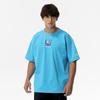 Mizuno Training Wear Soft Dry Blue T-Shirt, Moisture-Wicking, Quick-Drying, 32MAC033,