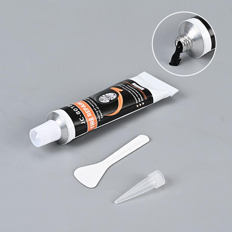 Car Bike Tire Repair Paste High Temp Resistant Black Glue Remover for Emergency Repair in Garage and Road Trips