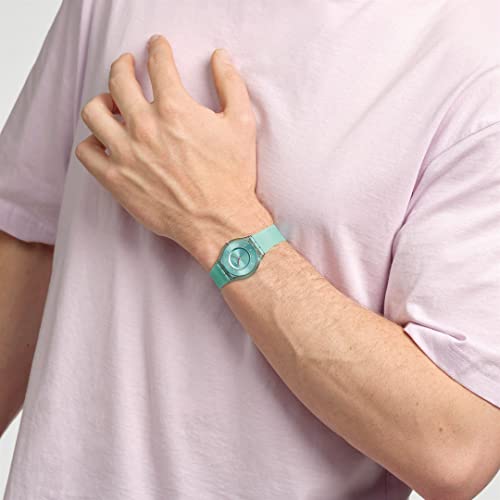 Swatch Women's PASTELICIOUS TEAL THE JANUARY COLLECTION Wristwatch, Green, SS08L100