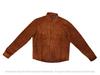 New Handmade Stylish Casual Mens Brown Suede Leather Shirt Button Pure Lambskin