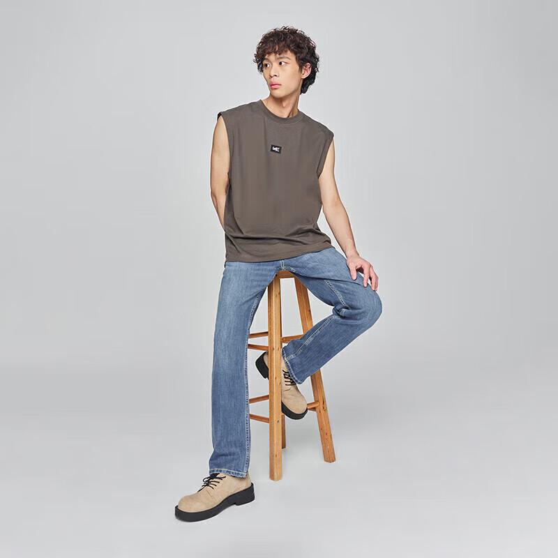 Lee 726 Pánské džíny rovného střihu z praného denimu