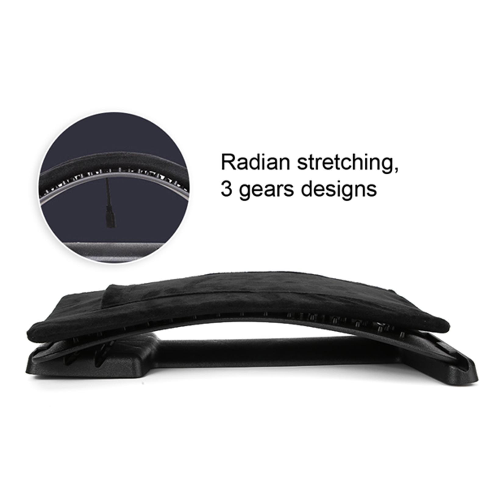 Lumbar Traction Electric Heating Hot Compress Adjustable Lumbar Spine Disc Herniation Massager Black