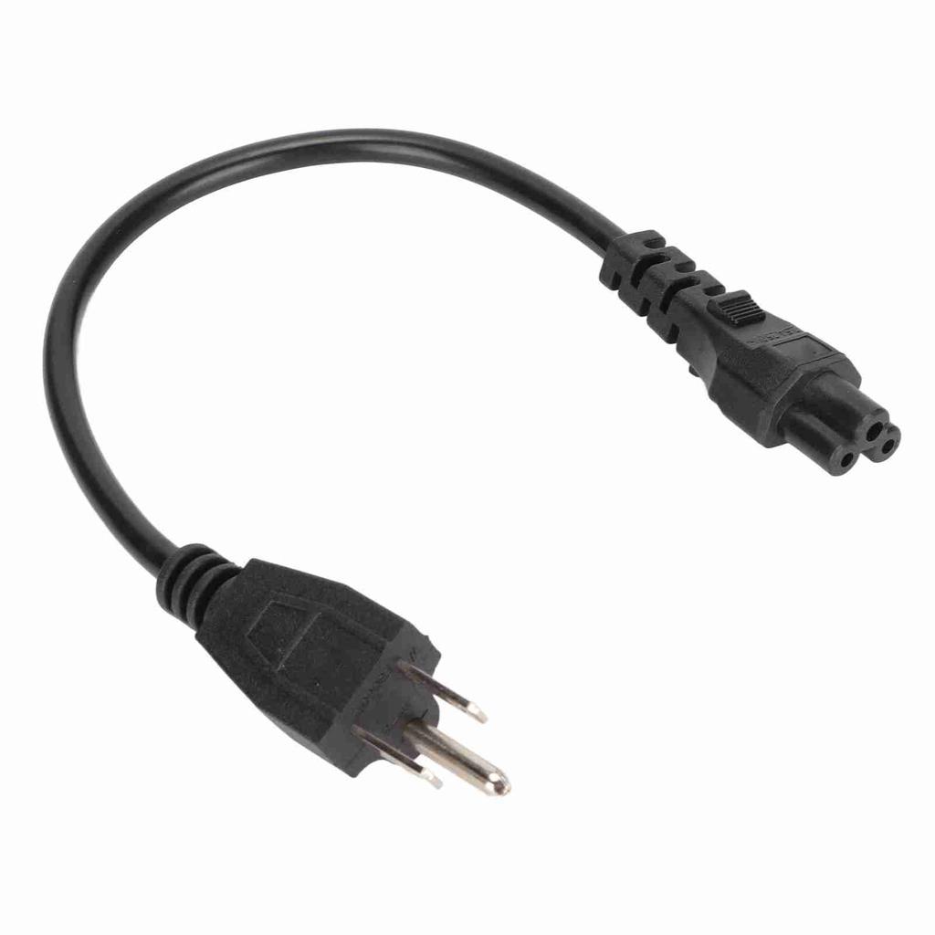 5‑15P Male to IEC320 C5 Female Power Cord 18 AWG 0.3m AC Power Short Cord for Computers