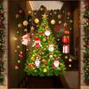 Weihnachtsbaumschmuck, Schaufensterglas-Türsticker, Szenenarrangement, Feiertagsgeschenk-Fenstersticker