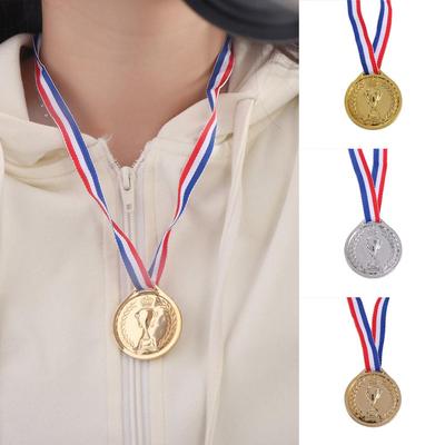 Sportovní Hra Zlaté Stříbrné Bronzové Medaile Tanec Plastové Soutěžní Ceny Ceny