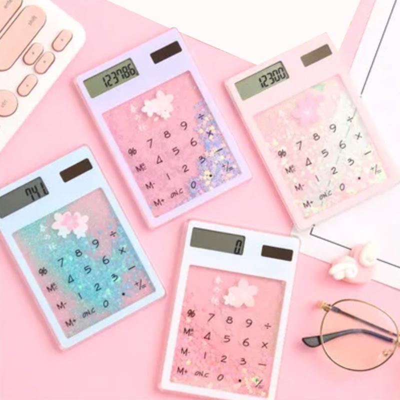 

Креативный зыбучий песок Милый калькулятор Прозрачный калькулятор Калькулятор на солнечной энергии Студенческий портативный сенсорный мини-калькулятор на солнечной энергии