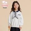 Fulo Mi Girls' Casual Lapel Sweatshirt