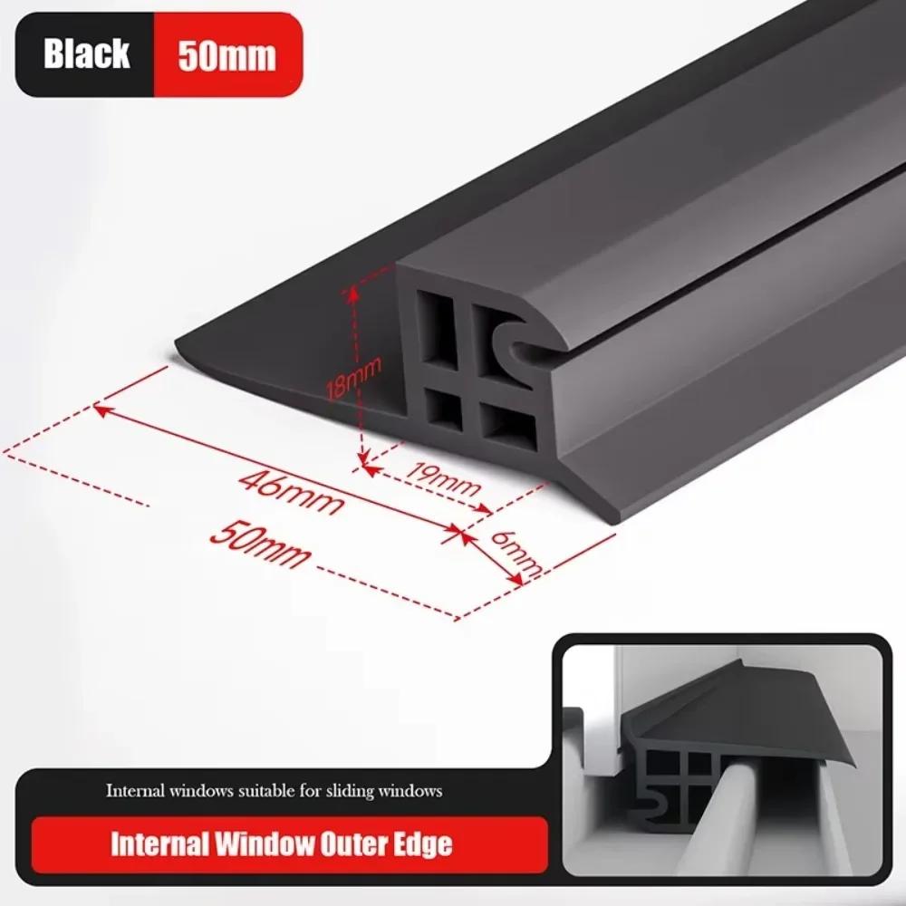 Hoge Kwaliteit 50cm Waterdicht Terugstromend Water Raam Waterblokkerende Bar Afdichtingsfunctie Raamrand Waterdichte Afdichtingsstrip Rubber