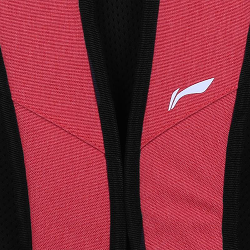 Li-Ning Large Capacity Lightweight Sports Travel Leisure Backpack Unisex Backpack Orange-Red YBSU167-8A3