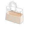DGAZ Birkin Bag Inner Bag Inner Bag Bag Organizer Luxury Silk Satin Bag-in-Bag Storage Bag Multi-Function Pocket for Birkin Bags (For Cle, Birkin 30)