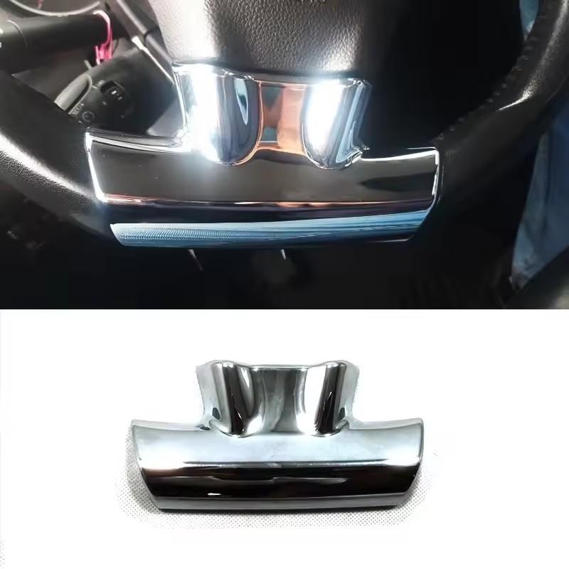 For Citroen Elysee C-Elysee For Peugeot 301 ABS carbonfiber Steering wheel plate frame Panel Cover Trim Car styling Accessories