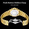 2025 Luxury Watch Men Business Fashion Waterproof Stainless Steel Chronograph Moon Phase Quartz Wristwatch Male Clock