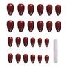 24/30Pcs/Set Fake Nails with Glue Square Long Nail Extension Removable Home Salon Women Girls