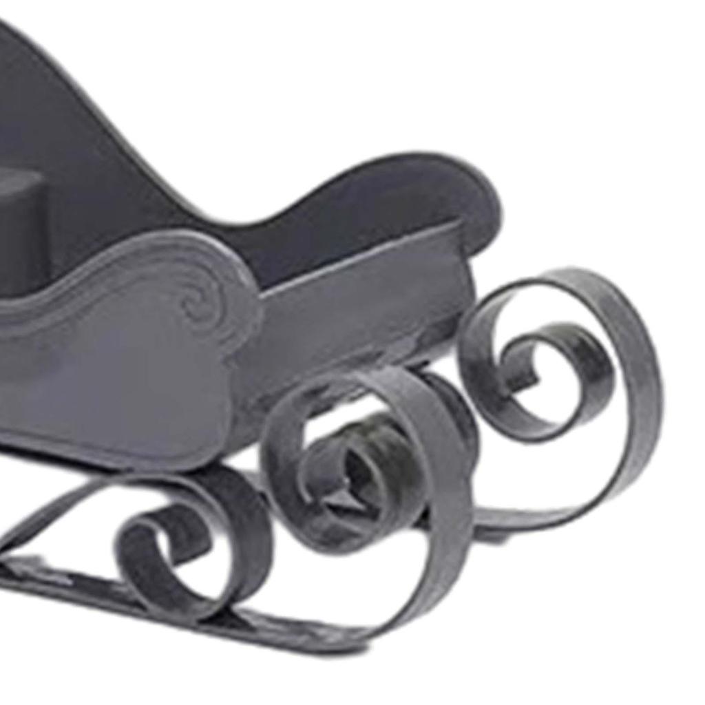 Santa Sleigh Miniature Sleigh Xmas Collectible Mini Sled Ornament Sled Figurine