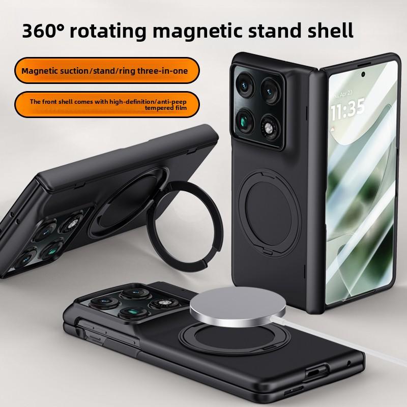 For Motorola Razr Fold Case Luxury Hard Magsafe Ring Stand Magnetic Protective Back Cover case For Moto Razr Fold Phone Shell