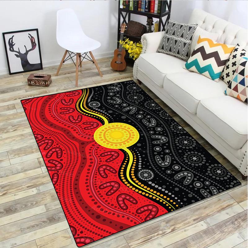 Aboriginal Rug - Home carpet Office Decorative Carpet For Living Room Bedroom Door Mat Floor Rug Computer Chair Area Rug
