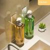 Light Luxury Shower  Gel Bottle Rack Adjustable Shampoo Bottle Holder Hand Soap Dispenser Hook Wall Mounted Free Punching