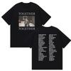Harry Styles Together Tour Grafik T-Shirt Herren Retro Rundhals Baumwolle Kurzarm T-Shirts Y2K Kleidung Top