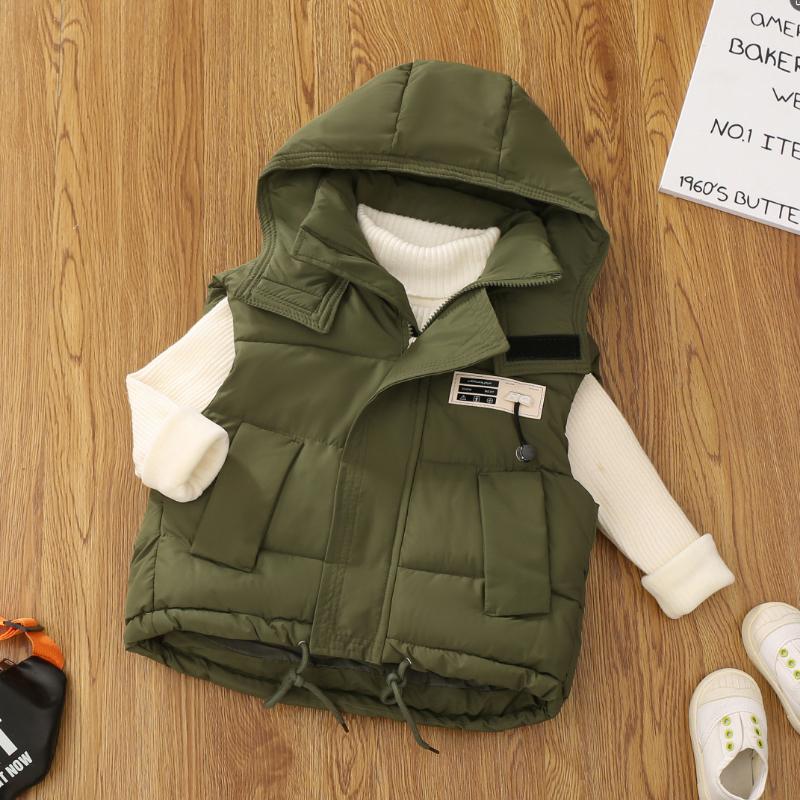 Children's Casual Cotton Vest Spring and Autumn Boys and Girls Down Cotton Vest