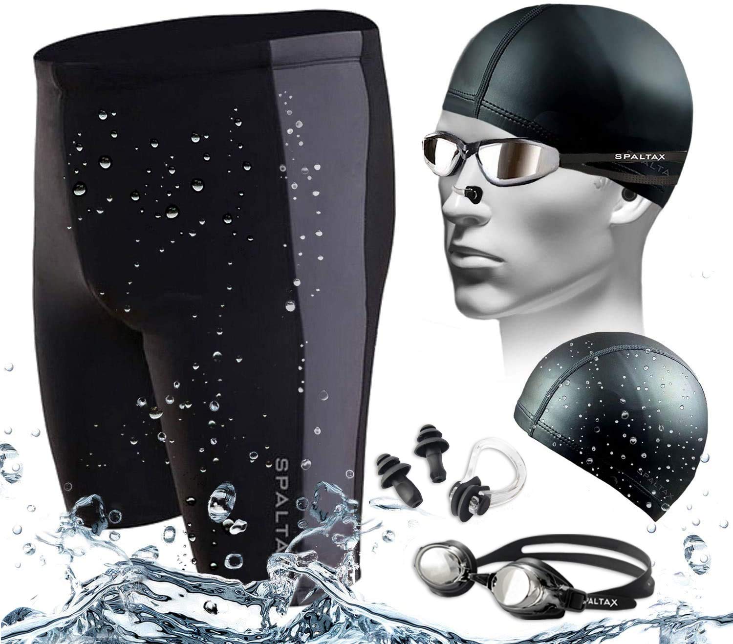 

Spartax Купальник Плавки Купальный костюм для соревнований Комплект Мужской комплект, Комплект, Мужской комплект, Мужской (Черный, М) чёрный