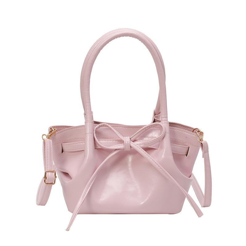Handbag Trendy Single Shoulder Crossbody Bag With Bow Decoration For Daily Use