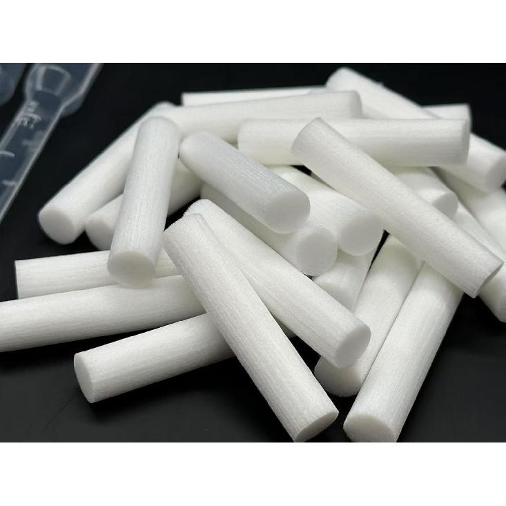 24Pack Wick Essential Oil Inhaler Replacement Kit, 4 cm (1 5/8 inch) Blank Nasal Sticks,or Essential Oil Inhalers. 2 Mini Droppers. for Essential Oil