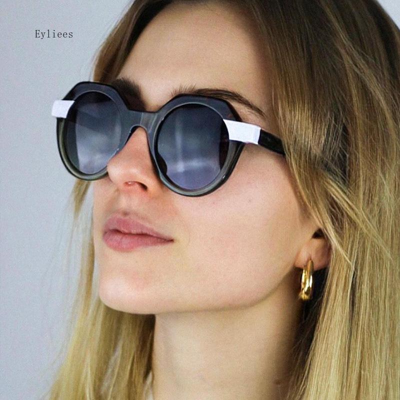 Fashion Small Irregular Square Sunglasses Women Retro Round Clear Ocean Lens Shades UV400 Men Rivets Punk Sun Glasses gafas