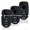 Fiat 500X & Tipo Egea 4-Button Silicone Key Cover with Honeycomb Pattern