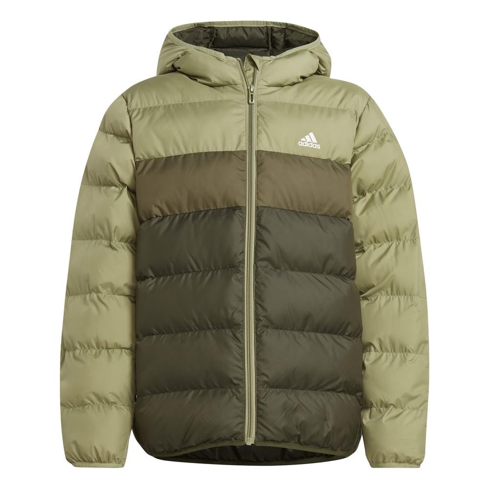Adidas Synthetic Down Jacket Tent Cargo J130 Kids' JTH05, Green/Olive Strata/Night (IY6917),
