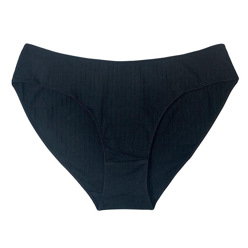 Low-Waist Seamless Cotton Breathable Panties for Young Women