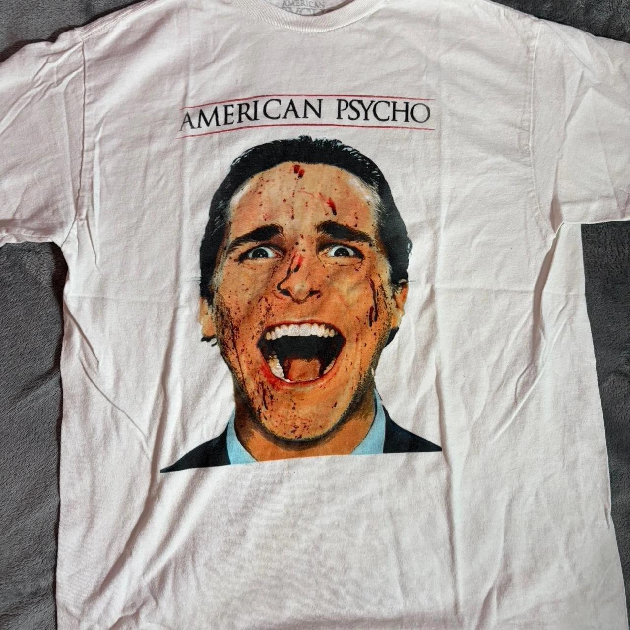 American psycho movie graphic tshirt, vintage movie shirt S